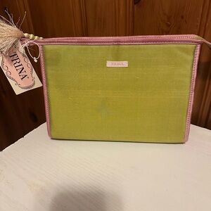 Green and Pink Cosmetic Bag